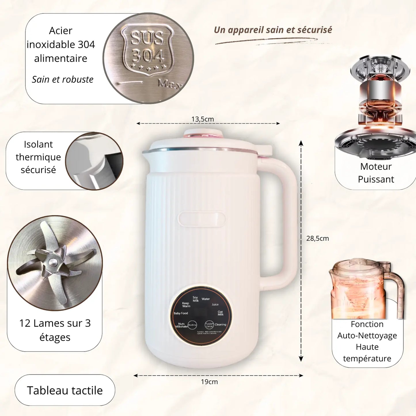 La machine pour un lait végétal 100% sain