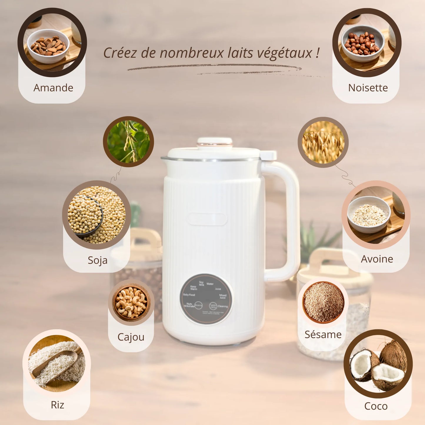 La machine pour un lait végétal 100% sain